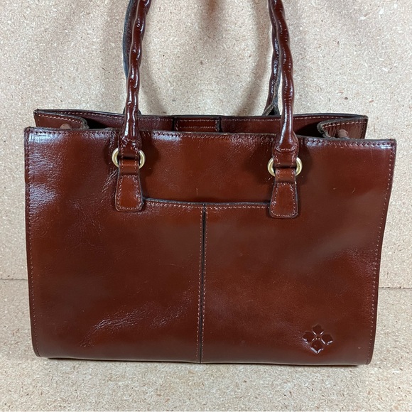 PATRICIA NASH Leather Primrose Satchel BOHO Brown Tooled Bag Floral & Gold - Picture 4 of 15